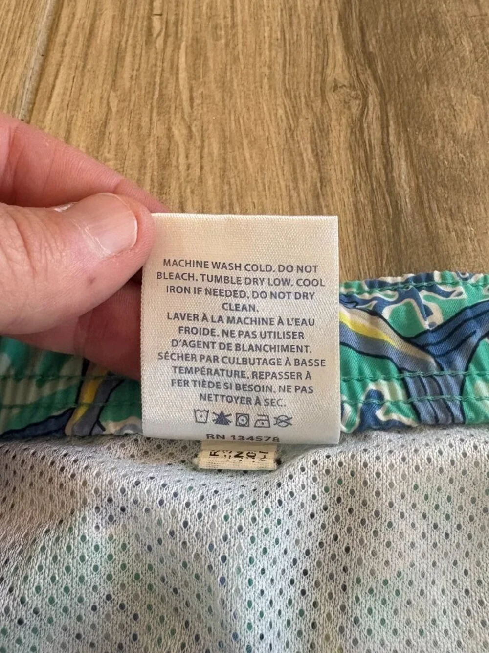 Vineyard Vines Chappy Printed Swim Trunks Men's XL Blue Marlin Beach Summer Fish